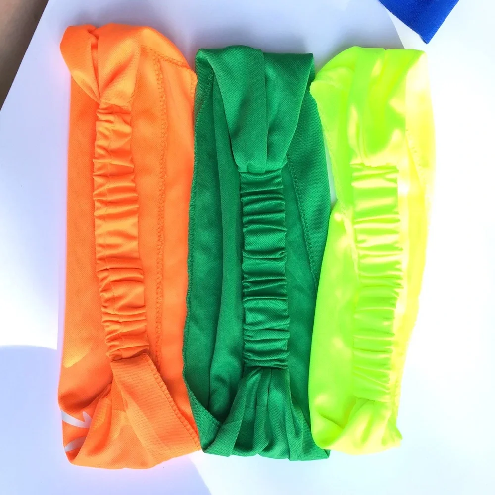 Running Headbands/Sweatbands Misc. Bundle of 9 Stretchy Running Accessories Hair
